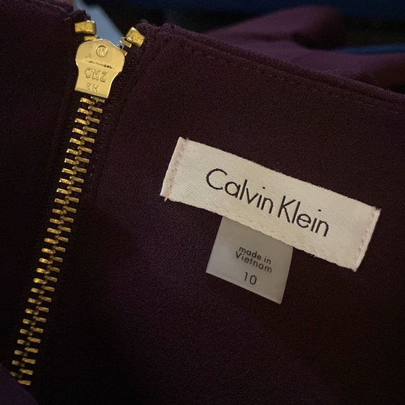 Purple Sleeveless Midi Dress by Calvin Klein - Picture 6 of 12